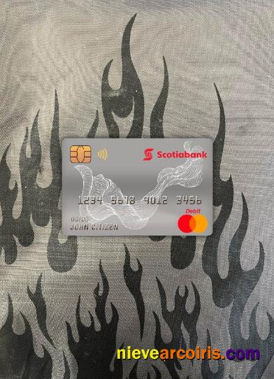 Canada Scotiabank master debit card photolook